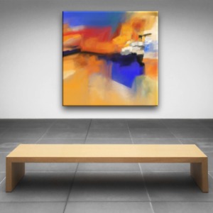 Kunstdruck auf Leinwand Bergsee christinart_ulm