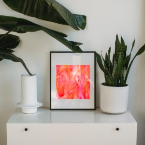 Kunstdruck auf Fineart Hahnemühle Blick durch die rosarote Brille2 von christinart_ulm