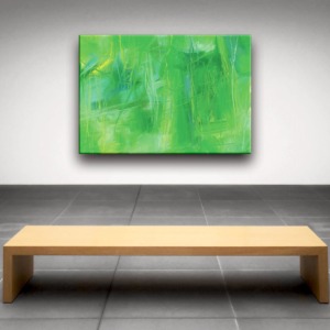 Kunstdruck auf Leinwand von christinart_ulm Titel: Blick ins Grüne