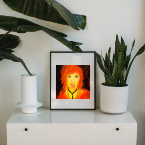 Selbstportrait Christine von christinart_ulm - nach Einstein-Motiv